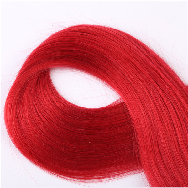 Tape in hair extensions red color with good quality double drown YL051